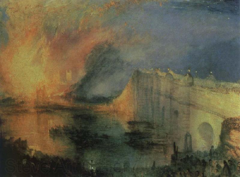 J.M.W. Turner the burning of the houses of lords and commons,october 16,1834 Norge oil painting art